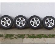 Eladó 4db 15-ös 5x110-es Platin-Opel alufelni 205/60R15-ös Matador-Pneumat nyári gumival