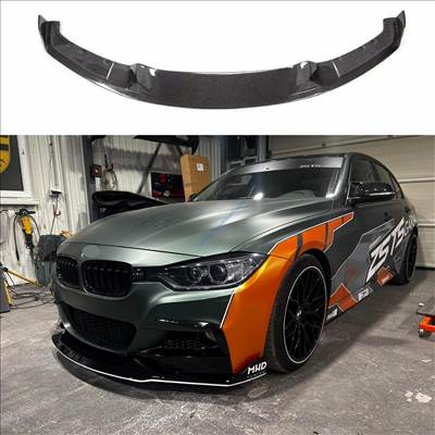 BMW F30 F31 MP lökhárító toldat, fényezett fekete 2011-2019