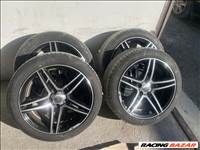  5x112 lyukosztású 17" használt alufelni, rajta 225/45 újszerű Nankang nyári gumi gumi 
