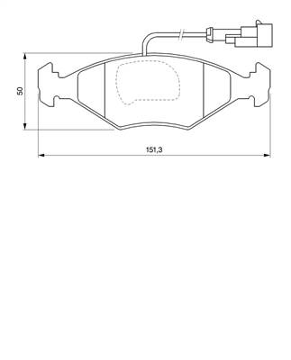 Fékbetét készlet BOSCH 0 986 424 543 for FIAT, ALFA ROMEO, LANCIA