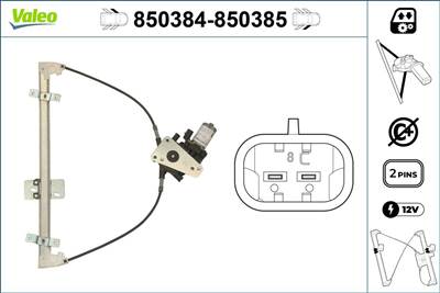 ablakemelő VALEO 850384 for SEAT