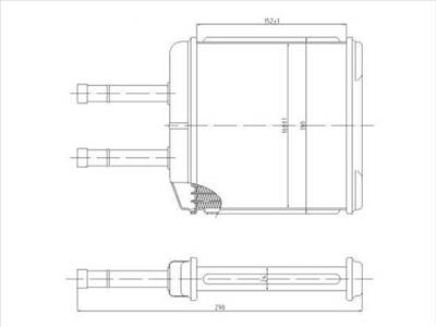 Daewoo Matiz 2001-2005 - Fűtőradiátor