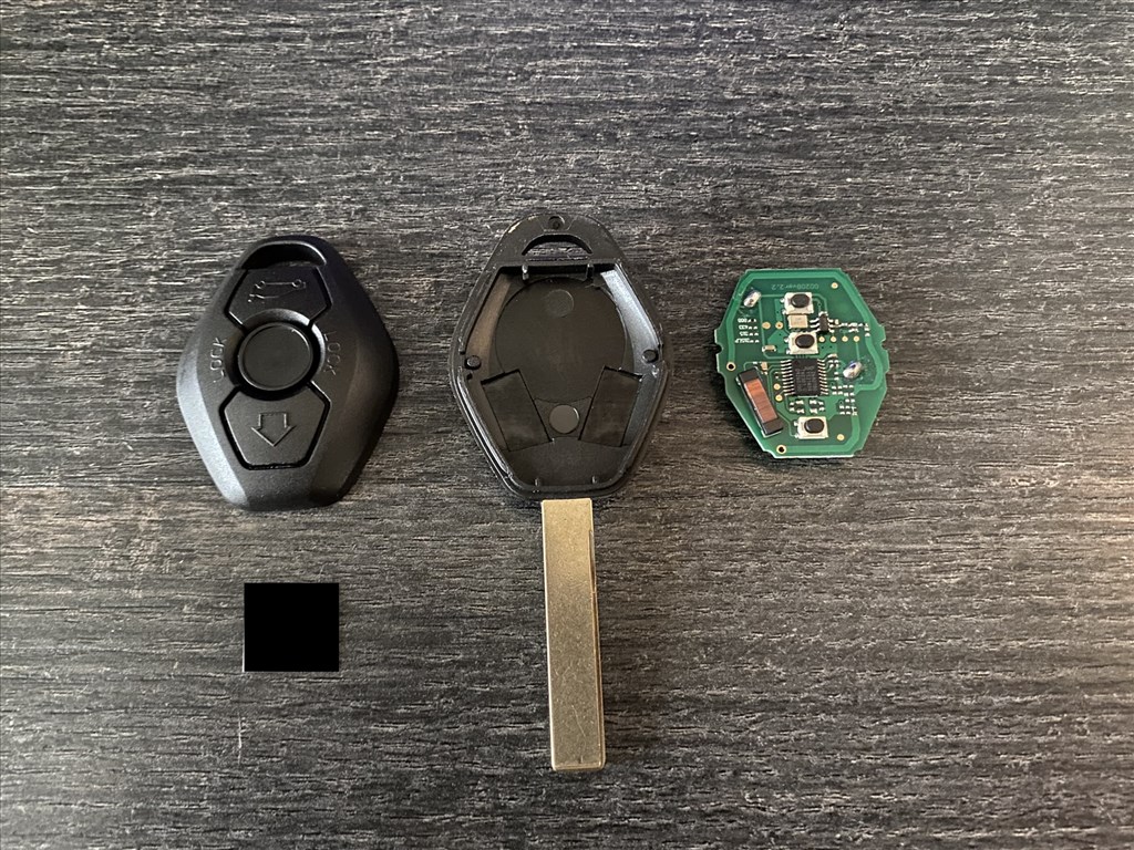 BMW E60 E61 E63 E64 E83 E87 nyerskulcs, rombusz kulcs komplett kulcs 4. kép