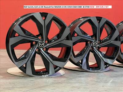 R20 5x114,3 (67,1) OE Reanult for MAZDA 6 CX5 CX50 CX60 CX80  8J ET40 gyári új alufelnik felnik 