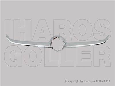 Opel Corsa E 2014-2019 - Króm díszléc hűtőrácsra (embléma nélkül)