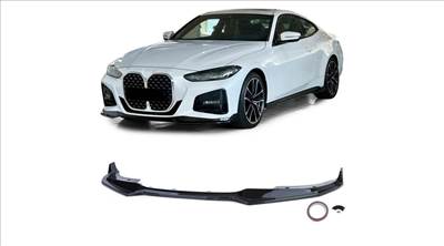 BMW G22 G23 M-packet F1 stílusú ABS műanyag lakkozott fekete 3részes koptató lippe