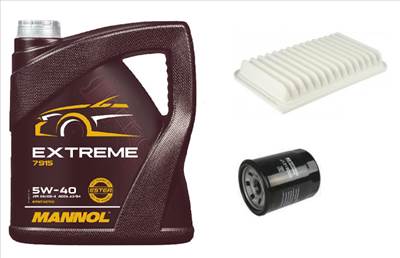 Suzuki Swift IV 2010.10-2017.05 olajcsere szett 1.2 benzin levegőszűrő, olajszűrő, Mannol Extreme 5w