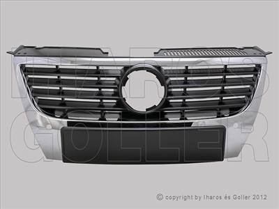 VW Passat 2005-2010 - HUT króm-fekete, szenzoros (15cm embl.)*