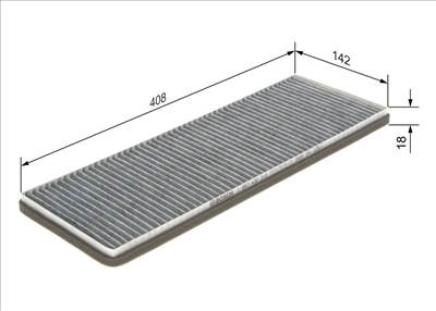 szűrő, utastér levegő BOSCH 1 987 432 310 for GMC, CHEVROLET, OPEL