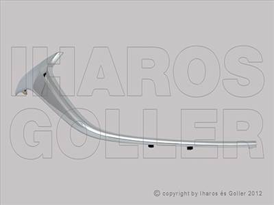 Mazda CX-3 2015-2021 - Hűtőrács króm díszléc jobb