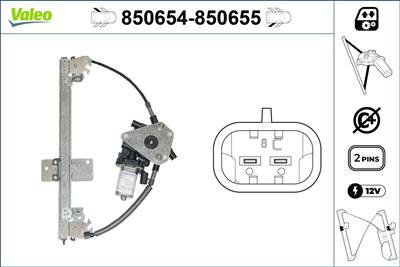 ablakemelő VALEO 850654 for DACIA, RENAULT, LADA