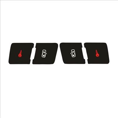 Audi A3 8P (2004–2008) rádió / klíma / fényszóró gomb javító matrica szett