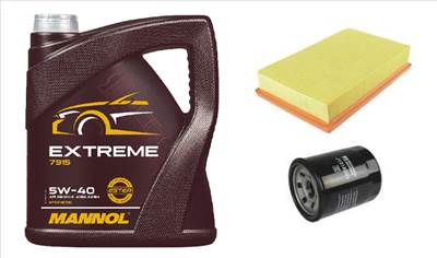 Suzuki Wagon R olajcsere szett 1.3 G13BB motorszám, levegőszűrő, olajszűrő, Mannol Extreme 5w40 4L (