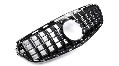 Mercedes Benz W212 2013-2016 facelift lakkozott fekete hűtőrács Panamerica AMG GT stílusban