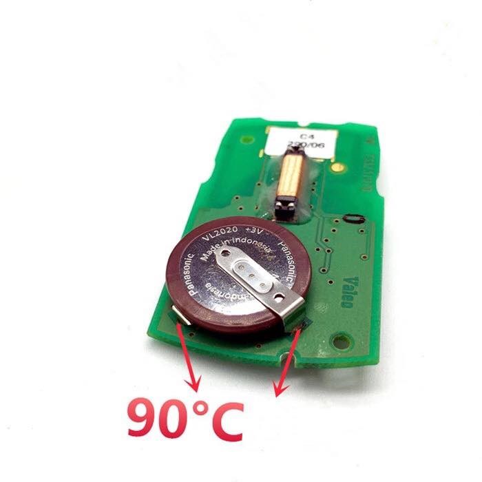 BMW VL2020 kulcs akkumulátor, kulcs akku, Start-stop kulcs aksi, E60 E61 E90 E91 E92 E93 E87 E83 E63 E64 E70 E71 4. kép