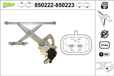 ablakemelő VALEO 850222 for LANCIA