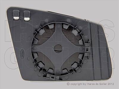 Mercedes A 2012-2015 W176 - Tükörlap cserélhető bal króm, aszf., fűthető