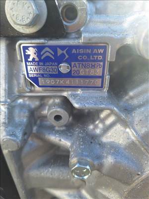 Peugeot 3008 II, Peugeot 5008 II autómata váltó  20gt83 20gt8319g7k4111770