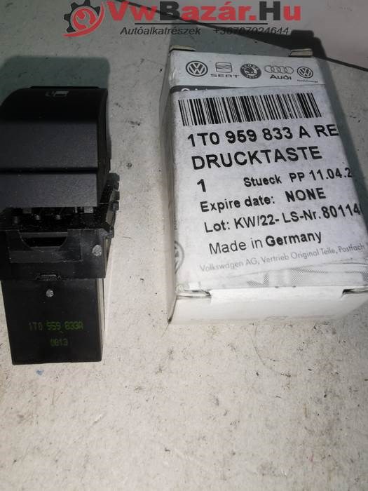 Tankajtó kapcsoló VW AUDI  1t0 959 853 a 1T0 959 853 A 2. kép