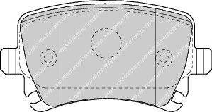 FERODO FDB1636 - fékbetét AUDI SEAT SKODA VW