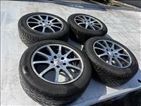  5x112 lyukosztású 16" használt Dezent alufelni, rajta 205/55 használt Kormoran téli gumi gumi 