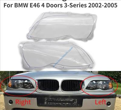 BMW E46 facelift szedán / touring lámpabúra, fényszóró búra 2002-2005