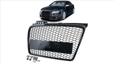 AUDI A4 B7 8E 8H 2004-2009 lakk fekete RS stílusú hűtőrács