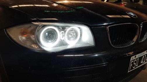 BMW Angel Eyes LED izzó 2*45W, 9led/izzó , E39 E53 E60 E61 E63 E64 E65 E66 E81 E82 E83 E87 10. kép