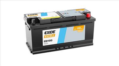Exide Excell EB1100 12V Akkumulátor 110Ah 850A Indítóáram Jobb+