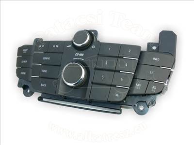 Opel Insignia A 2008-2017 - vezérlő, rádió, CD400, fekete, -13, jelölés: ET