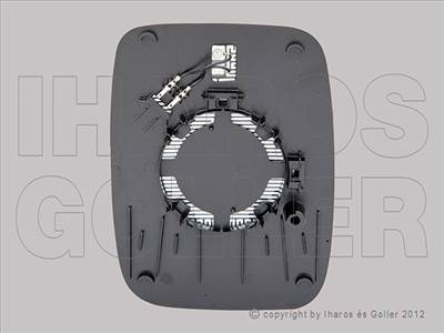 Fiat Talento 2016-2021 - Tükörlap cserélhető bal, aszf., fűth.