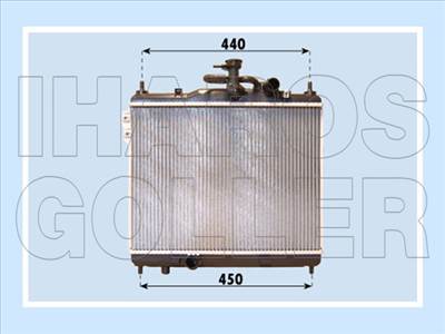 Hyundai Getz 2005-2009 - Vízhűtő