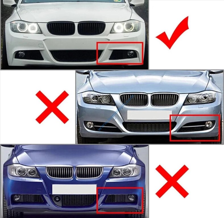 BMW E90 E91 lci lökhárító toldat, 2008-2012 4. kép