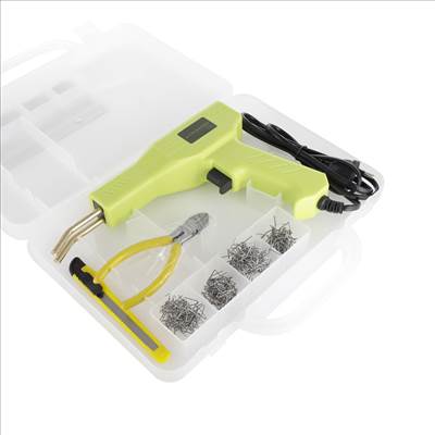 Műanyag javító tűzőgépes hegesztő – 200 db kapoccsal