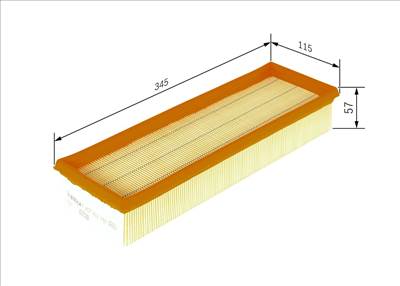 légszűrő BOSCH 1 457 433 299 for FORD, RENAULT