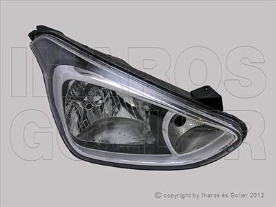 Hyundai I10 2013-2019 - FSZ H4/H7 jobb fekete h. (motorral) DEPO