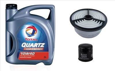 Suzuki Swift olajcsere szett 1.3 16 szelep G13BB motorszám, 2003-ig levegőszűrő, olajszűrő, Total Qu