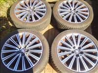  5x100 lyukosztású gyári Seat Ibiza/Ibiza Cupra alufelni, rajta 215/45R16 Kumho téli gumi 