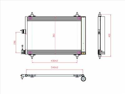 Citroen Xsara 2004-2010 Picasso  - Légkondihűtő (1.1.1.4,1.6,1.9Di,2.0HDI)