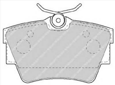 FERODO FVR1516 - fékbetét FIAT NISSAN OPEL RENAULT VAUXHALL