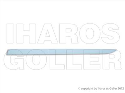 Opel Corsa D 2006-2014 - Első ajtó díszléc bal, alapozott (3 ajtós)