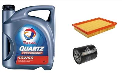 Suzuki Swift III 2005-2010.09 olajcsere szett 1.3-1.5 benzin - levegőszűrő, olajszűrő, Total Quartz 