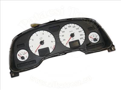 Opel Astra G 1997-2010 - műszeregység, fehér számlapokkal, KMH, benzin, -99, jelölés: YJ/CJ