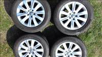  5x112 osztású 17" használt Vw (gyári felni) alufelni, rajta 235/55 újszerű nyári gumi Tiguan