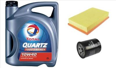 Suzuki Wagon R olajcsere szett 1.3 G13BB motorszám, levegőszűrő, olajszűrő, Total Quartz 7000 10w40 