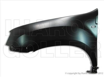 Dacia Duster 2010.02.01-2013.05.31 Első sárvédő bal, oldalvillogós (1582) - SÉRÜLT