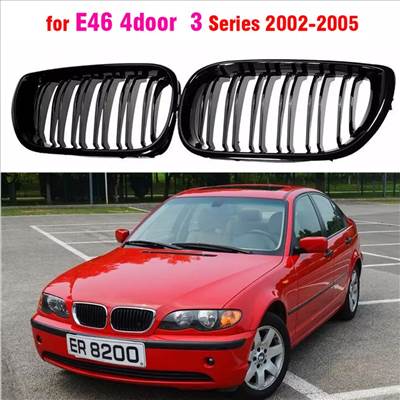 BMW E46 fényes fekete hűtőrács / vese 2002-2005