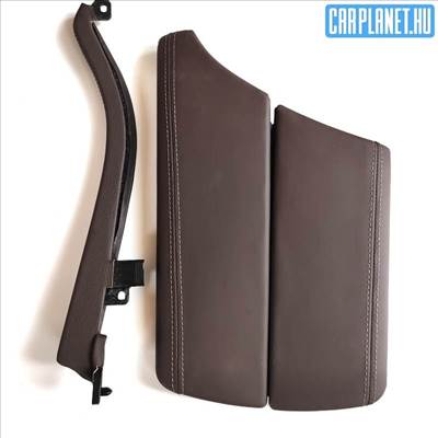 BMW F10 F11 Bőrözött könyöklő , középső kartámasz készlet - mokka