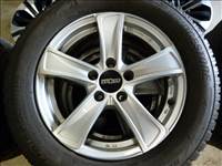  5x112 lyukosztású 16" használt Oxxo alufelni, rajta 215/60 használt Bridgestone téli gumi gumi 