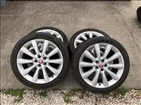 Jaguar XF gyári alufelni szett, 5x108 19" 8W83-1007-GB 255/4019 nyári gumik